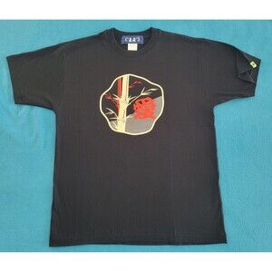 Vintage Single Stitch ICHI BAN Bamboo Plant Sz L Cotton T-Shirt Made In Japan